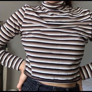EXPRESS Long Sleeve Turtleneck Top